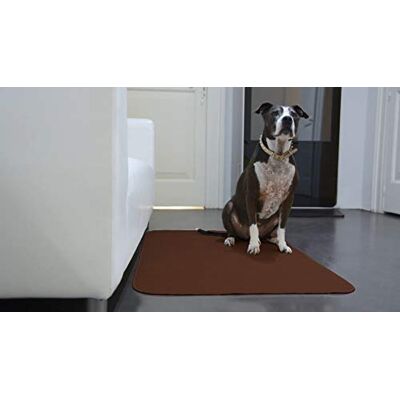 GEMITEX Tappeto Merlino Animal/Pet, Ultrassorbente, 75 x 120 cm, Marrone, Polyester GEMITEX Tappeto Merlino Animal/Pet, Ultrassorbente, 75 x 120 cm, Marrone, Polyester