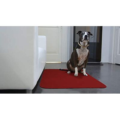 GEMITEX Tappeto Merlino Animal/Pet, Ultrassorbente, 75 x 120 cm, Bordeaux, Polyester GEMITEX Tappeto Merlino Animal/Pet, Ultrassorbente, 75 x 120 cm, Bordeaux, Polyester