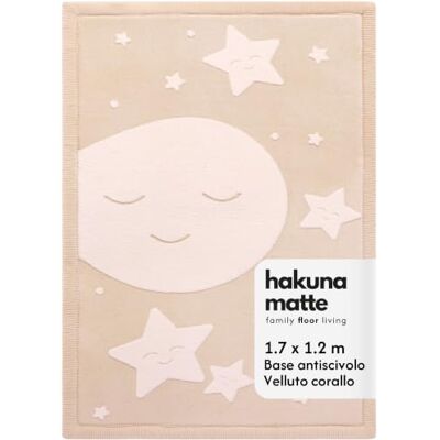 Hakuna Matte Tappeto bambini 170x120x2,5 cm, luna e stelle Tappeto per Camera dei Bambini con Alta Qualità di Schiuma Memory – Tappetino per Gattonare con Fondo Antiscivolo Hakuna Matte Tappeto bambini 170x120x2,5 cm, luna e stelle Tappeto per Camera dei Bambini con Alta Qualità di Schiuma Memory – Tappetino per Gattonare con Fondo Antiscivolo