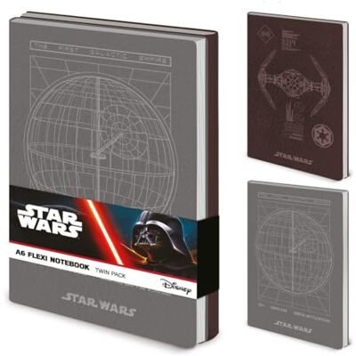 Pyramid Star Wars (Empire) Taccuino flessibile, formato A6, confezione doppia, 60 fogli, ideale per i fan e per prendere appunti di tutti i giorni, taglia unica Pyramid Star Wars (Empire) Taccuino flessibile, formato A6, confezione doppia, 60 fogli, ideale per i fan e per prendere appunti di tutti i giorni, taglia unica