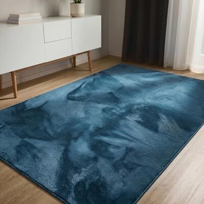 benuta Basic Tappeto salotto Furry Turchese 120x170 cm Soffice salotto Retro antiscivolo Lavabile Compatibile con riscaldamento pavimento benuta Basic Tappeto salotto Furry Turchese 120x170 cm Soffice salotto Retro antiscivolo Lavabile Compatibile con riscaldamento pavimento