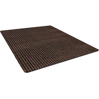 ANRO Tappeto antisporco su misura Mischa Marrone 150 x 90 cm Materiale: polipropilene, retro in gomma antiscivolo, 5 mm, lavabile, per interni ed esterni ANRO Tappeto antisporco su misura Mischa Marrone 150 x 90 cm Materiale: polipropilene, retro in gomma antiscivolo, 5 mm, lavabile, per interni ed esterni