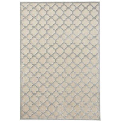 Mint Rugs Tappeto, design Bryon, in viscosa, Creme/Grau, 80 x 250 cm Mint Rugs Tappeto, design Bryon, in viscosa, Creme/Grau, 80 x 250 cm