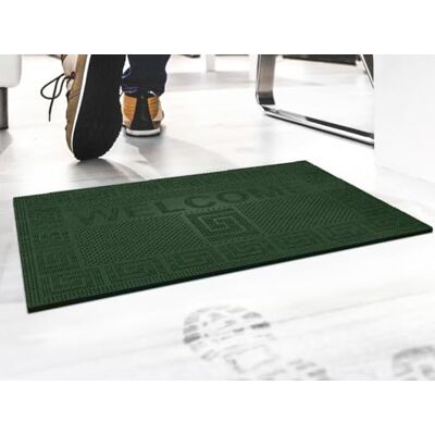GEMITEX ZERBINO WELCOME MADE IN ITALY, RETTANGOLARE 40X60CM, VERDE, PULISCE A FONDO, LUNGA DURATA, ECOSOSTENIBILE, LAVABILE FACILMENTE CON UN GETTO D'ACQUA GEMITEX ZERBINO WELCOME MADE IN ITALY, RETTANGOLARE 40X60CM, VERDE, PULISCE A FONDO, LUNGA DURATA, ECOSOSTENIBILE, LAVABILE FACILMENTE CON UN GETTO D'ACQUA