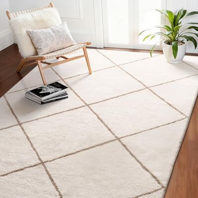 VEVOR Tappeto Morbido per Interni in Peluche 1,8 x 2,7 m, Tappeto Morbido con Pelo Lungo, Tappetino per Camera da Letto Soggiorno Salotto, Anti-Perdite Antiscivolo, Beige VEVOR Tappeto Morbido per Interni in Peluche 1,8 x 2,7 m, Tappeto Morbido con Pelo Lungo, Tappetino per Camera da Letto Soggiorno Salotto, Anti-Perdite Antiscivolo, Beige