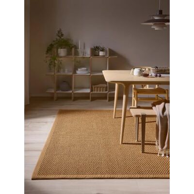 benuta Pure Tappeto in sisal Greta Beige 160x230 cm 100% sisal Rettangolare & in stile: bordatura, tinta unita, natural living, scandinavo Facile da pulire per soggiorno e camera da letto benuta Pure Tappeto in sisal Greta Beige 160x230 cm 100% sisal Rettangolare & in stile: bordatura, tinta unita, natural living, scandinavo Facile da pulire per soggiorno e camera da letto