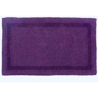HOMESCAPES Tappetino da Bagno XXL in Cotone, 70 x 120 cm, Colore Prugna HOMESCAPES Tappetino da Bagno XXL in Cotone, 70 x 120 cm, Colore Prugna