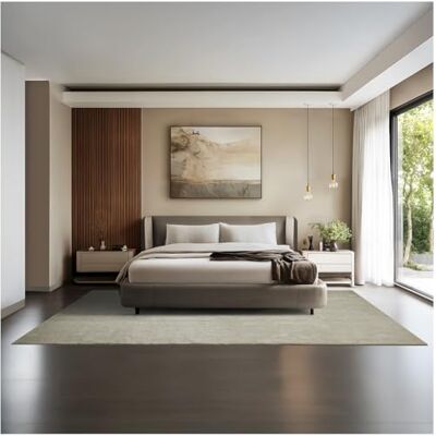 tectake ® Tappeto Salotto, Tappeto Pelo Corto, Tappeti Salotto Design Elegante, Tappetino morbido, Lavabile in Lavatrice, Ideale per Sala da Pranzo, Camera, Studio, Soggiorno Sabbia 200 x 290 cm tectake ® Tappeto Salotto, Tappeto Pelo Corto, Tappeti Salotto Design Elegante, Tappetino morbido, Lavabile in Lavatrice, Ideale per Sala da Pranzo, Camera, Studio, Soggiorno Sabbia 200 x 290 cm