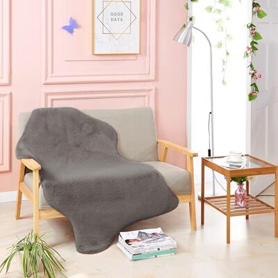 Teppich Wölkchen Tappeto Soffice Di Pelliccia Finta Di Coniglio Decorazione Da Salotto Tappeto Di Pelliccia Lavabile Come Tappetino Da Letto Grigio Scuro Pelliccia 80x120cm Teppich Wölkchen Tappeto Soffice Di Pelliccia Finta Di Coniglio Decorazione Da Salotto Tappeto Di Pelliccia Lavabile Come Tappetino Da Letto Grigio Scuro Pelliccia 80x120cm