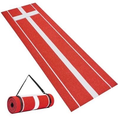 VEVOR Tappetino da Lancio per Softball, 305x92 cm in Gomma per Baseball, Tappeto Erboso Anti-Sbiadimento e Supporto in Schiuma Antiscivolo, Attrezzatura per Lancio Veloce per Lanciatori, Rosso VEVOR Tappetino da Lancio per Softball, 305x92 cm in Gomma per Baseball, Tappeto Erboso Anti-Sbiadimento e Supporto in Schiuma Antiscivolo, Attrezzatura per Lancio Veloce per Lanciatori, Rosso