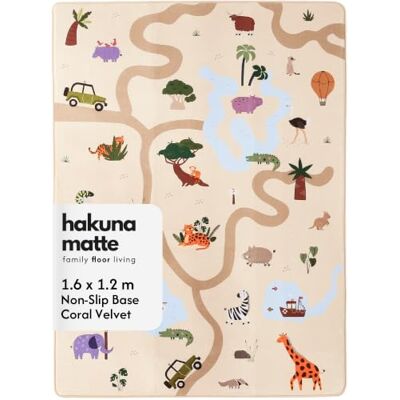 Hakuna Matte Tappeto Neonato 160x120cm Safari Morbido con Memory Foam Antiscivolo Bambini e Neonati Hakuna Matte Tappeto Neonato 160x120cm Safari Morbido con Memory Foam Antiscivolo Bambini e Neonati
