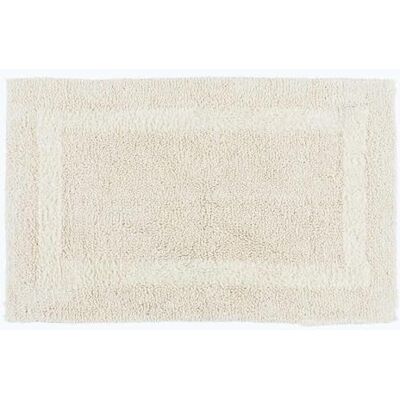 HOMESCAPES Tappetino da bagno di lusso, 1600 g/m², extra morbido, 100% cotone, reversibile, antiscivolo, lavabile, super assorbente, asciugatura rapida, 50 x 80 cm, colore: crema HOMESCAPES Tappetino da bagno di lusso, 1600 g/m², extra morbido, 100% cotone, reversibile, antiscivolo, lavabile, super assorbente, asciugatura rapida, 50 x 80 cm, colore: crema