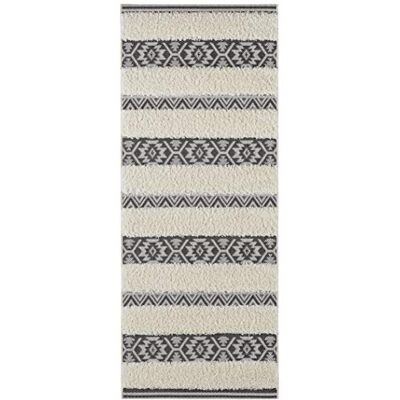 Mint Rugs Tappeto Handira, stile vintage, per interni ed esterni, Creme Schwarz, 80 x 200 cm Mint Rugs Tappeto Handira, stile vintage, per interni ed esterni, Creme Schwarz, 80 x 200 cm