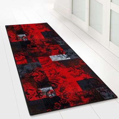 Floordirekt Tappeto con motivo, passatoia a pelo fine, per cucina, corridoio e soggiorno, su misura, decorazione vintage ispirata all’Oriente (80 x 100 cm, Maraba) Floordirekt Tappeto con motivo, passatoia a pelo fine, per cucina, corridoio e soggiorno, su misura, decorazione vintage ispirata all’Oriente (80 x 100 cm, Maraba)