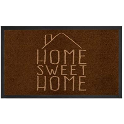 Hanse Home Sweet Home Zerbino in poliammide marrone crema, 45 x 75 cm Hanse Home Sweet Home Zerbino in poliammide marrone crema, 45 x 75 cm