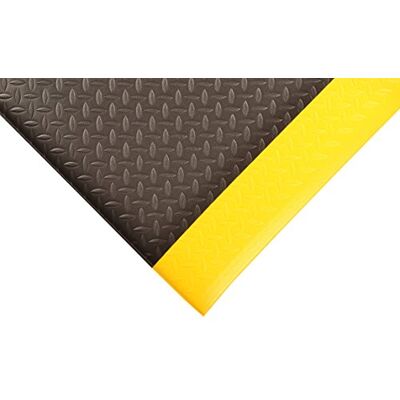 Notrax Diamond Sof-Tred W/Dyna-Shield Tappetino di sicurezza anti-fatica, per casa o lavoro, 90 x 30 cm, nero/giallo Notrax Diamond Sof-Tred W/Dyna-Shield Tappetino di sicurezza anti-fatica, per casa o lavoro, 90 x 30 cm, nero/giallo