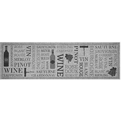 Zala Living Cook & Clean, tappeto a pelo corto, antiscivolo, lavabile, per corridoio, cucina, soggiorno, grigio, 45 x 140 cm Zala Living Cook & Clean, tappeto a pelo corto, antiscivolo, lavabile, per corridoio, cucina, soggiorno, grigio, 45 x 140 cm