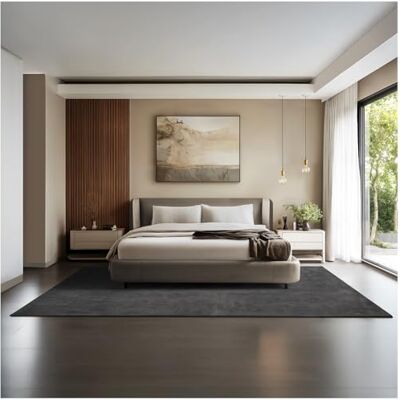 tectake ® Tappeto Salotto, Tappeto Pelo Corto, Tappeti Salotto Design Elegante, Tappetino morbido, Lavabile in Lavatrice, Ideale per Sala da Pranzo, Camera, Studio, Soggiorno Antracite 200 x 290 cm tectake ® Tappeto Salotto, Tappeto Pelo Corto, Tappeti Salotto Design Elegante, Tappetino morbido, Lavabile in Lavatrice, Ideale per Sala da Pranzo, Camera, Studio, Soggiorno Antracite 200 x 290 cm