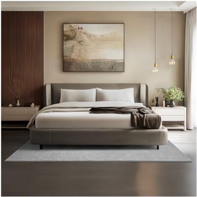 tectake ® Tappeto Salotto, Tappeto Pelo Corto, Tappeti Salotto Design Elegante, Tappetino morbido, Lavabile in Lavatrice, Ideale per Sala da Pranzo, Camera, Studio, Soggiorno Grigio 140 x 200 cm tectake ® Tappeto Salotto, Tappeto Pelo Corto, Tappeti Salotto Design Elegante, Tappetino morbido, Lavabile in Lavatrice, Ideale per Sala da Pranzo, Camera, Studio, Soggiorno Grigio 140 x 200 cm