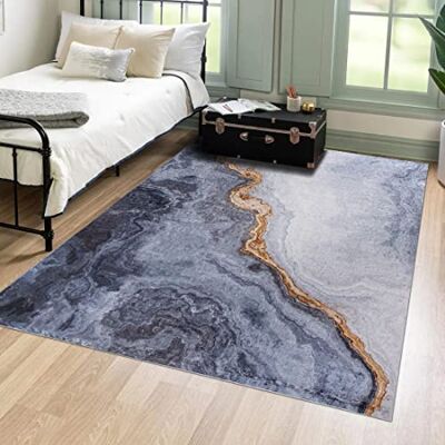 Mazovia Tappeto Soggiorno 80x150cm Antracite Grigio Astratto Elegante Tappeto per Camera da Letto Sala da Pranzo Ufficio Antiscivolo Lavabile in Lavatrice Antiallergico Facile da Pulire Sintetico Mazovia Tappeto Soggiorno 80x150cm Antracite Grigio Astratto Elegante Tappeto per Camera da Letto Sala da Pranzo Ufficio Antiscivolo Lavabile in Lavatrice Antiallergico Facile da Pulire Sintetico