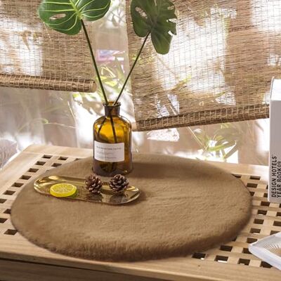 Teppich Wölkchen Tappeto Soffice Di Pelliccia Finta Di Coniglio Decorazione Da Salotto Tappeto Di Pelliccia Lavabile Come Tappetino Da Letto Marrone 30cm Rotondo Teppich Wölkchen Tappeto Soffice Di Pelliccia Finta Di Coniglio Decorazione Da Salotto Tappeto Di Pelliccia Lavabile Come Tappetino Da Letto Marrone 30cm Rotondo