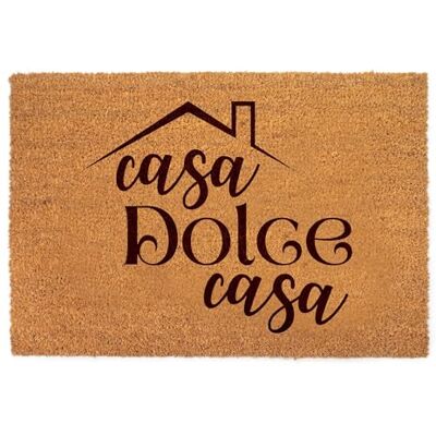 Lupia Zerbino Ingresso Esterno 40x60 cm CASA DOLCE CASA, Zerbino Ingresso Casa Simpatico in Fibra di Cocco Resistente, Tappeto Porta con Scritta, Base Antiscivolo PVC, Interno Esterno Made in Italy Lupia Zerbino Ingresso Esterno 40x60 cm CASA DOLCE CASA, Zerbino Ingresso Casa Simpatico in Fibra di Cocco Resistente, Tappeto Porta con Scritta, Base Antiscivolo PVC, Interno Esterno Made in Italy