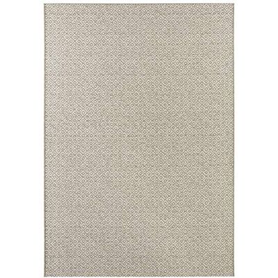 ELLE Decor Croix Tappeto piatto per interni ed esterni, Beige Creme, 140 x 200 cm ELLE Decor Croix Tappeto piatto per interni ed esterni, Beige Creme, 140 x 200 cm