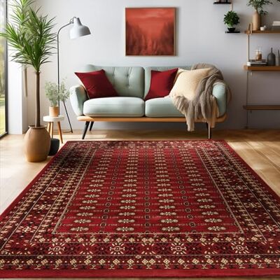 SIMPEX Tappeto Orientale 80x150 cm Rosso, Passatoia Stile Classico, Pelo Corto Facile da Pulire per Ambienti Stretti come Corridoio o Ingresso SIMPEX Tappeto Orientale 80x150 cm Rosso, Passatoia Stile Classico, Pelo Corto Facile da Pulire per Ambienti Stretti come Corridoio o Ingresso