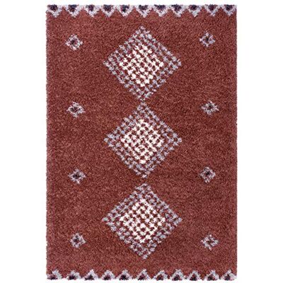 Mint Rugs Tappeto a pelo lungo in morbido stile boho, 120 x 170 cm, altezza 3,3 cm, 100% polipropilene, adatto al riscaldamento a pavimento, 120 x 170 cm, colore: Ruggine Mint Rugs Tappeto a pelo lungo in morbido stile boho, 120 x 170 cm, altezza 3,3 cm, 100% polipropilene, adatto al riscaldamento a pavimento, 120 x 170 cm, colore: Ruggine