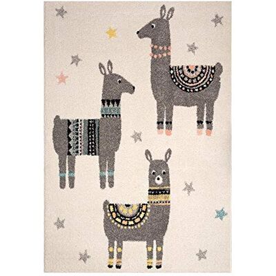 Zala Living Tappeto da gioco per bambini Lama Friends, 120 x 170 cm, particolarmente morbido (100% polipropilene certificato Öko-Tex Standard 100, adatto al riscaldamento a pavimento, 120 x 170 cm Zala Living Tappeto da gioco per bambini Lama Friends, 120 x 170 cm, particolarmente morbido (100% polipropilene certificato Öko-Tex Standard 100, adatto al riscaldamento a pavimento, 120 x 170 cm