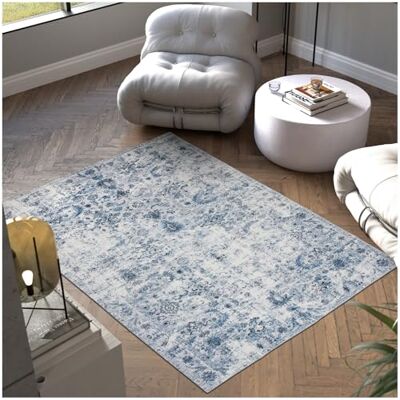 tectake ® Tappeto Salotto a Pelo Corto, Tappeto Salotto Vintage Design Elegante, Lavabile in Lavatrice, Ideale per Sala da Pranzo, Camera da Letto, Soggiorno e Studio 160x230 cm tectake ® Tappeto Salotto a Pelo Corto, Tappeto Salotto Vintage Design Elegante, Lavabile in Lavatrice, Ideale per Sala da Pranzo, Camera da Letto, Soggiorno e Studio 160x230 cm