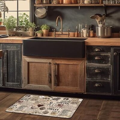 CREARREDA Tappeto Cucina Antiscivolo Lavabile Antimacchia, Passatoia Cucina Assorbente Made in Italy,Tappetino Rettangolare Multiuso in Gomma Porosa Ideale per le Scarpe Ingresso CREARREDA Tappeto Cucina Antiscivolo Lavabile Antimacchia, Passatoia Cucina Assorbente Made in Italy,Tappetino Rettangolare Multiuso in Gomma Porosa Ideale per le Scarpe Ingresso