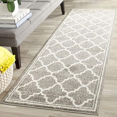 SAFAVIEH Tappeto Boho per Soggiorno, Sala da pranzo, Camera da letto Amherst Collection, A Pelo Corto, Grano e Beige, 120 X 75 cm SAFAVIEH Tappeto Boho per Soggiorno, Sala da pranzo, Camera da letto Amherst Collection, A Pelo Corto, Grano e Beige, 120 X 75 cm