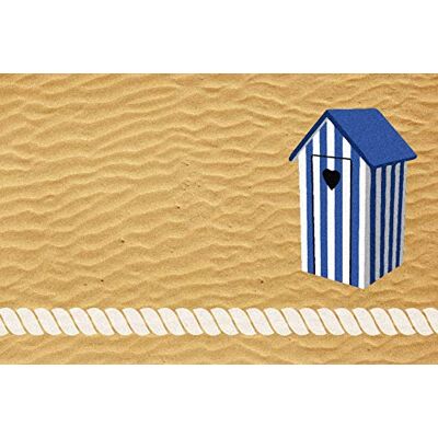ID MAT ID Opaco litorale Boston Region, Fibre Sintetiche, Beige Blu, 40 x 60 x 0,5 cm ID MAT ID Opaco litorale Boston Region, Fibre Sintetiche, Beige Blu, 40 x 60 x 0,5 cm