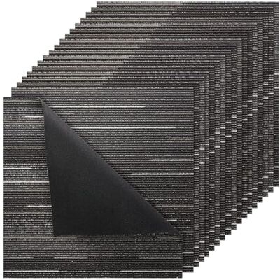 VEVOR Piastrelle per Moquette, 610x610 mm 24 Pezzi, Tappeto Quadrato Modulare, Pavimento Morbido Imbottito per Copertura Senza Cuciture 8,9㎡, per Soggiorno Camera da Letto Ufficio Interno, Grigio VEVOR Piastrelle per Moquette, 610x610 mm 24 Pezzi, Tappeto Quadrato Modulare, Pavimento Morbido Imbottito per Copertura Senza Cuciture 8,9㎡, per Soggiorno Camera da Letto Ufficio Interno, Grigio