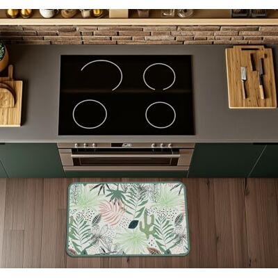 CREARREDA Tappeto Cucina Mordibo Antiscivolo Lavabile Antimacchia, Passatoia Cucina Assorbente Made in Italy, Runner Cucina Tappetino Multiuso in Gomma Porosa Ideale per Ingresso, Bagno e Doccia CREARREDA Tappeto Cucina Mordibo Antiscivolo Lavabile Antimacchia, Passatoia Cucina Assorbente Made in Italy, Runner Cucina Tappetino Multiuso in Gomma Porosa Ideale per Ingresso, Bagno e Doccia