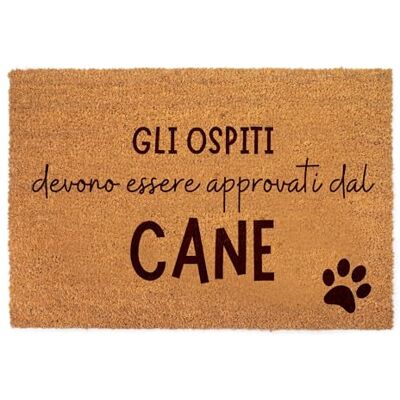 Lupia Zerbino Ingresso Esterno 40x60 cm OSPITI APPROVATI DAL CANE, Zerbino Ingresso Casa Simpatico in Fibra di Cocco Resistente, Tappeto Porta con Scritta, Base Antiscivolo PVC, Interno Esterno Lupia Zerbino Ingresso Esterno 40x60 cm OSPITI APPROVATI DAL CANE, Zerbino Ingresso Casa Simpatico in Fibra di Cocco Resistente, Tappeto Porta con Scritta, Base Antiscivolo PVC, Interno Esterno