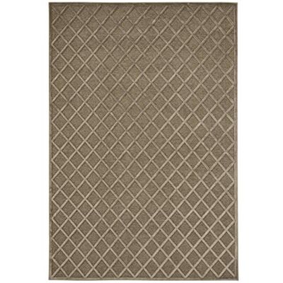 Mint Rugs Danton Tappeto a pelo corto, in viscosa, classico, leggero, lucido, effetto rilievo, design geometrico, motivo grafico per soggiorno, cucina, corridoio o camera da letto, marrone, 80 x 125 Mint Rugs Danton Tappeto a pelo corto, in viscosa, classico, leggero, lucido, effetto rilievo, design geometrico, motivo grafico per soggiorno, cucina, corridoio o camera da letto, marrone, 80 x 125