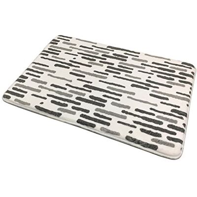 MSV Tappeto da Bagno Loft in Schiuma Memory 50 x 70 cm in Memory Foam, Grigio, 50 x 70 x 15 cm MSV Tappeto da Bagno Loft in Schiuma Memory 50 x 70 cm in Memory Foam, Grigio, 50 x 70 x 15 cm