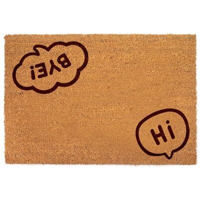 Lupia Zerbino Ingresso Esterno 40x60 cm HI BYE, Zerbino Ingresso Casa Simpatico in Fibra di Cocco Resistente, Tappeto Porta con Scritta, Base Antiscivolo PVC, Interno Esterno Lupia Zerbino Ingresso Esterno 40x60 cm HI BYE, Zerbino Ingresso Casa Simpatico in Fibra di Cocco Resistente, Tappeto Porta con Scritta, Base Antiscivolo PVC, Interno Esterno