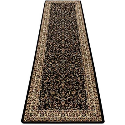 RUGSX - Tappeto Royal ADR Nero 1745 - Tappeto per corridoio 70x250cm RUGSX - Tappeto Royal ADR Nero 1745 - Tappeto per corridoio 70x250cm