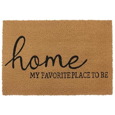 Relaxdays Zerbino in Cocco, Home, 60x40 cm, Antiscivolo, Resistente, Tappeto Naturale per Interni ed Esterni Relaxdays Zerbino in Cocco, Home, 60x40 cm, Antiscivolo, Resistente, Tappeto Naturale per Interni ed Esterni