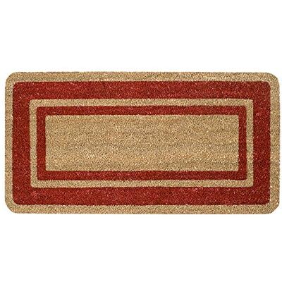 Emmevi Zerbino Cocco Naturale Esterno Porta Entrata Retro Antiscivolo Tappeto Raschiafango mod.COCCO BORDO 50X100 BORDO' Emmevi Zerbino Cocco Naturale Esterno Porta Entrata Retro Antiscivolo Tappeto Raschiafango mod.COCCO BORDO 50X100 BORDO'