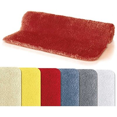Spirella , Collezione Fine Red, Tappetino da Bagno, 100% Poliestere e Microfibra, 50 X 80 Spirella , Collezione Fine Red, Tappetino da Bagno, 100% Poliestere e Microfibra, 50 X 80
