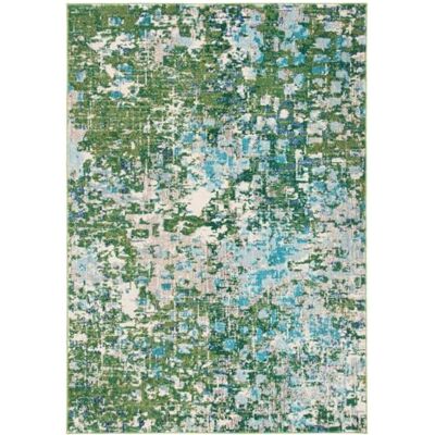 SAFAVIEH Tappeto Boho per Soggiorno, Sala da pranzo, Camera da letto Madison Collection, A Pelo Corto, Verde e turchese, 122 X 183 cm SAFAVIEH Tappeto Boho per Soggiorno, Sala da pranzo, Camera da letto Madison Collection, A Pelo Corto, Verde e turchese, 122 X 183 cm