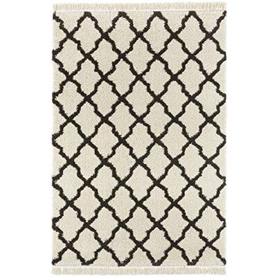 Mint Rugs Pearl Tappeto, Polipropilene, Crema Nera, 160 x 230 cm Mint Rugs Pearl Tappeto, Polipropilene, Crema Nera, 160 x 230 cm