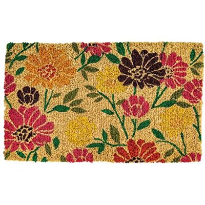 Notrax Spring Daisies Coir Door Mat, 18" x 30 Notrax Spring Daisies Coir Door Mat, 18" x 30