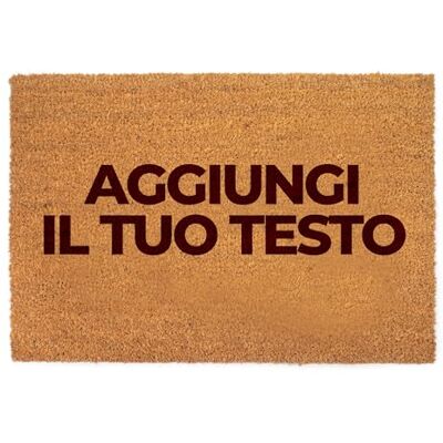 Lupia Zerbino Ingresso Esterno 40x60 cm testo PERSONALIZZATO, Zerbino Ingresso Casa Simpatico in Fibra di Cocco Resistente, Tappeto Porta con Scritta, Base Antiscivolo PVC, Interno Esterno Lupia Zerbino Ingresso Esterno 40x60 cm testo PERSONALIZZATO, Zerbino Ingresso Casa Simpatico in Fibra di Cocco Resistente, Tappeto Porta con Scritta, Base Antiscivolo PVC, Interno Esterno