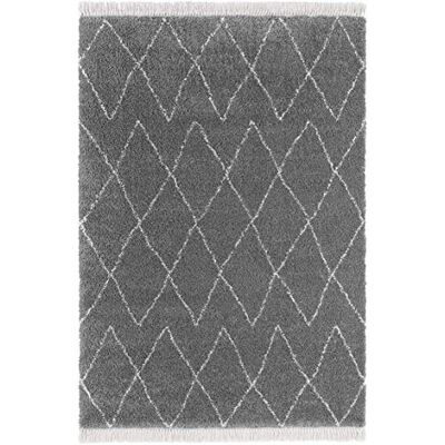 Hanse Home Mint Rugs Tappeto a pelo lungo con frange Jade, morbido e soffice, motivo geometrico, 80 x 150 cm, 100% polipropilene, adatto al riscaldamento a pavimento, colore: Crema scuro Hanse Home Mint Rugs Tappeto a pelo lungo con frange Jade, morbido e soffice, motivo geometrico, 80 x 150 cm, 100% polipropilene, adatto al riscaldamento a pavimento, colore: Crema scuro