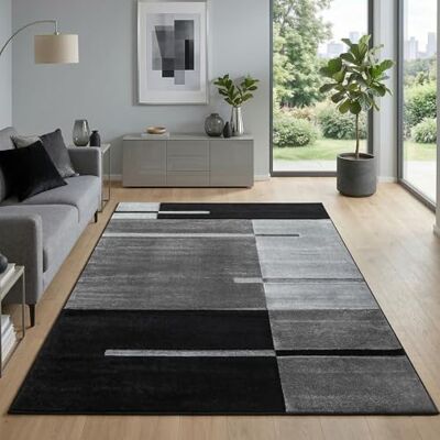 Carpetsale24 Tappeto per Soggiorno 280 x 370 cm Grigio- Design Moderno Tappeto Rettangolare a Pelo Corto per Cucina, Sala da Pranzo e Camera da Letto, Morbido e Facile da Pulire Carpetsale24 Tappeto per Soggiorno 280 x 370 cm Grigio- Design Moderno Tappeto Rettangolare a Pelo Corto per Cucina, Sala da Pranzo e Camera da Letto, Morbido e Facile da Pulire
